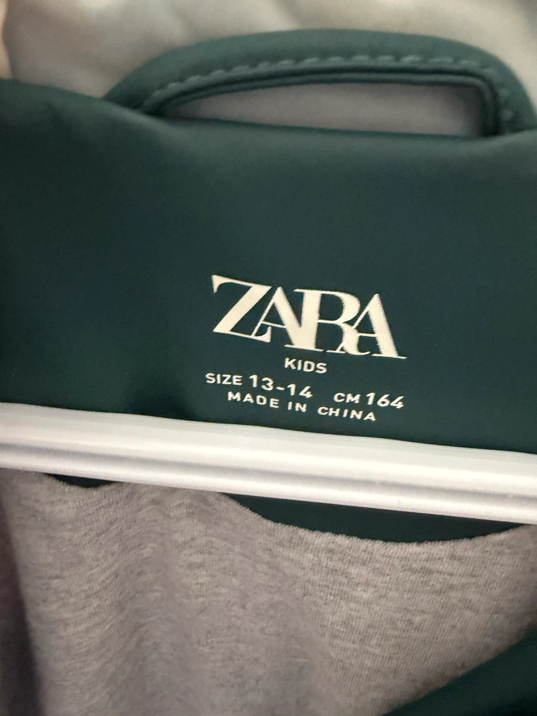 Zara Kids Green Rain Jacket Size 13-14 - photo 2