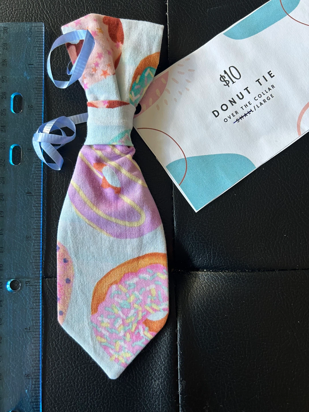 New! Donut print Dog Tie