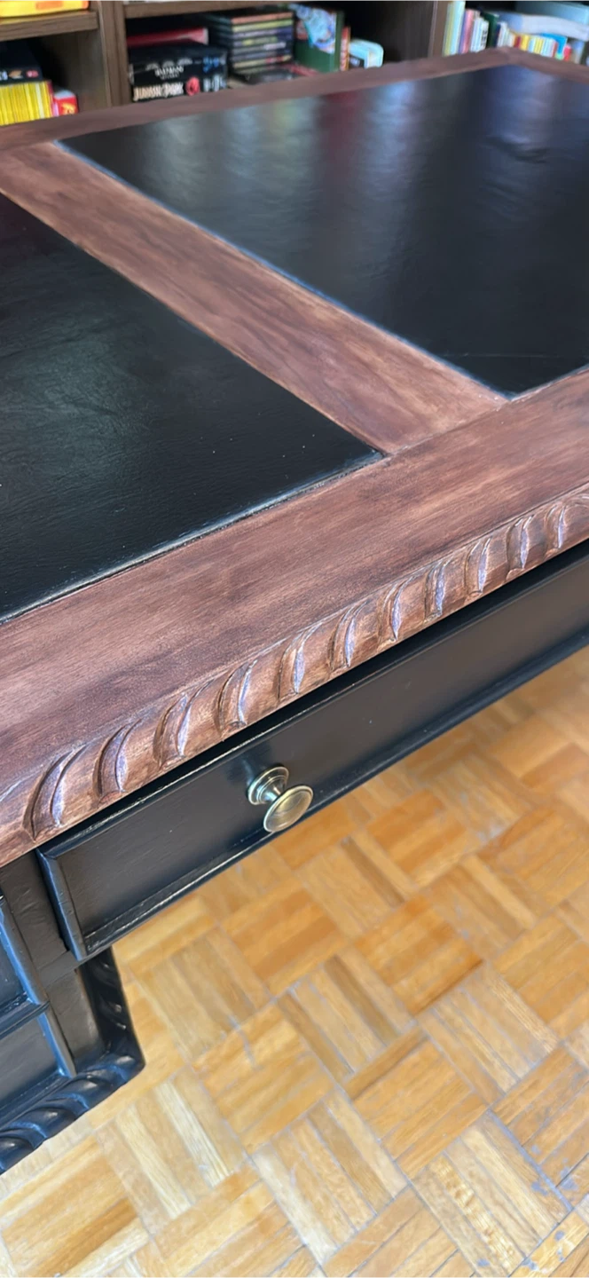 Vintage Style Claw Foot Executive Desk - photo 5
