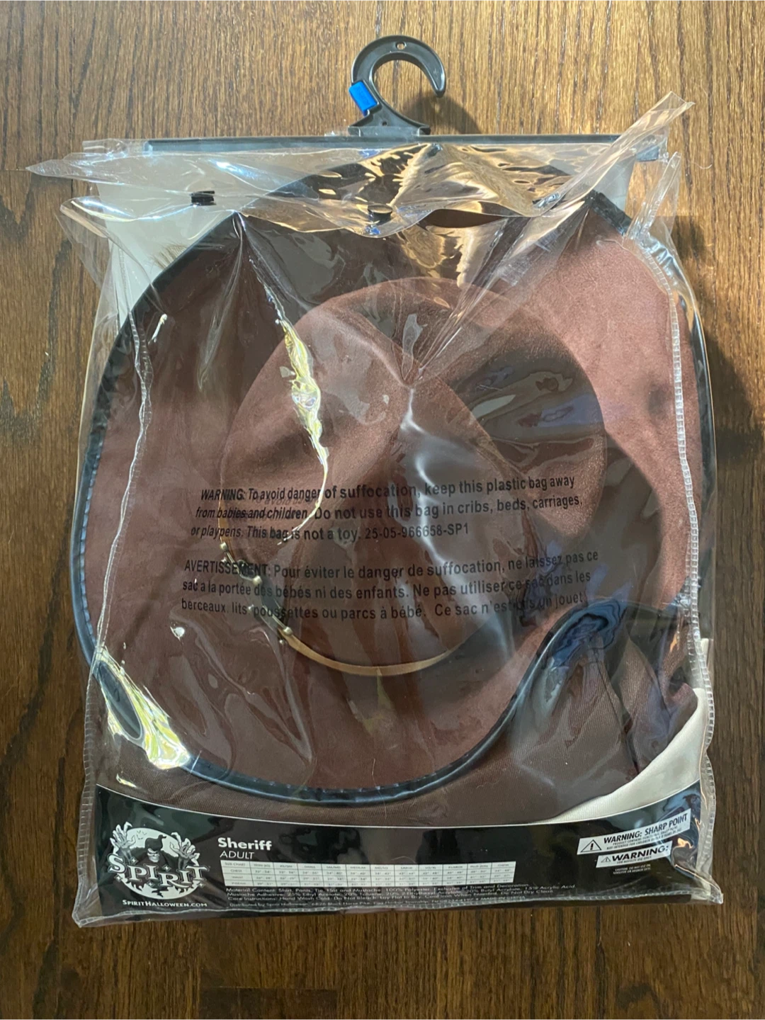 Spirit Halloween Sheriff Costume, Size XL - photo 2