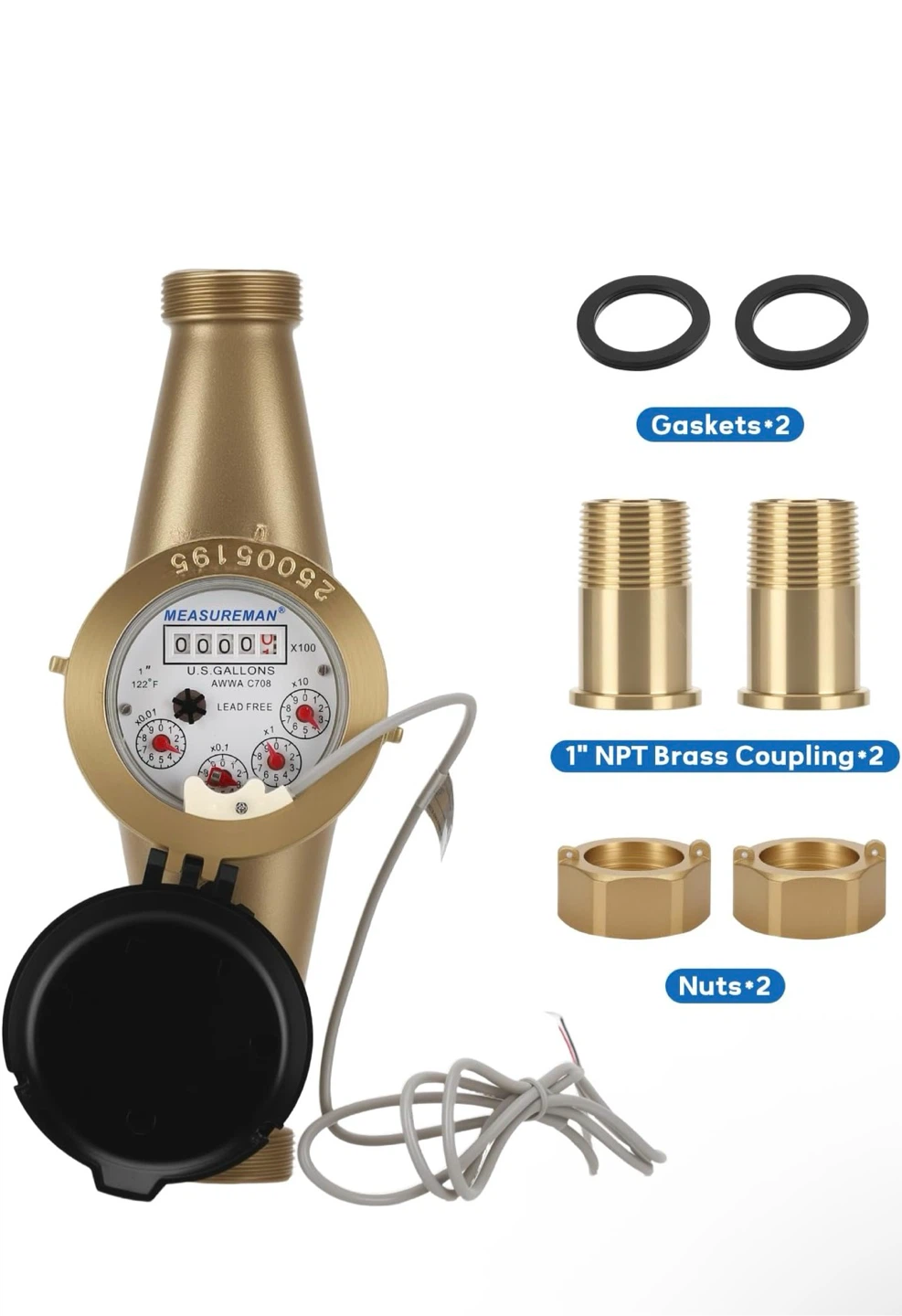 Measureman 1 inch Cold Water Meter - photo 3