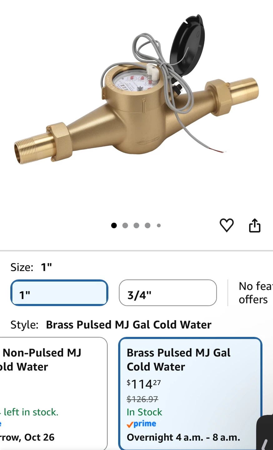 Measureman 1 inch Cold Water Meter - photo 4