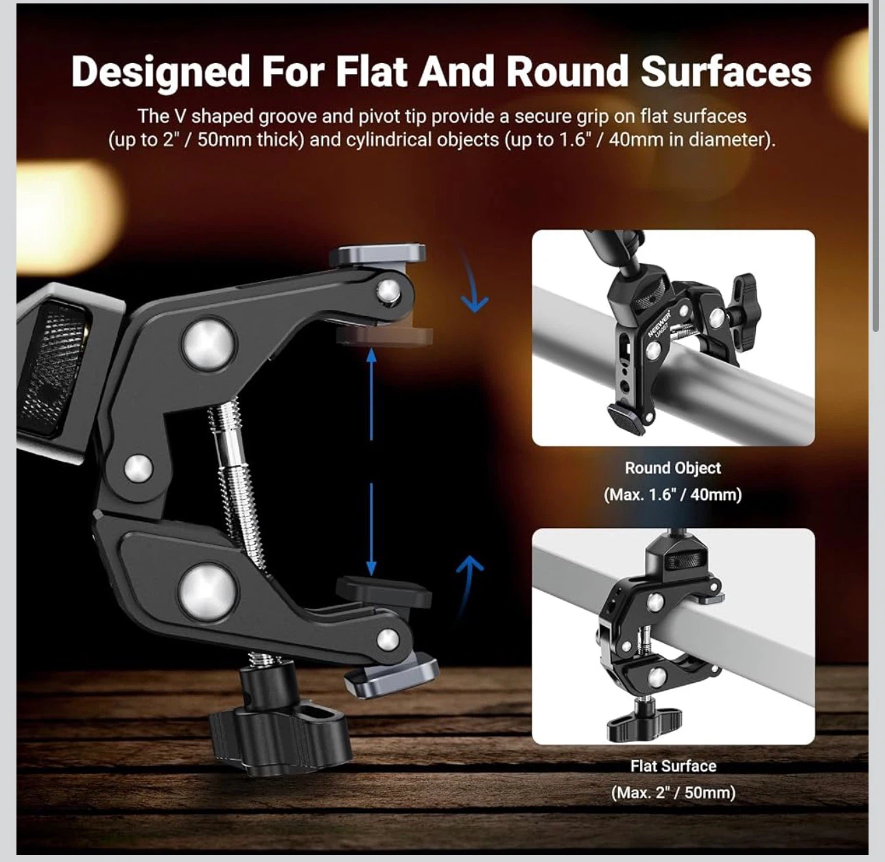 Neewer Adjustable Camera Desk Clamp Mount - photo 3