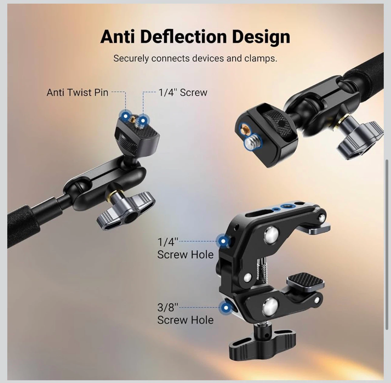 Neewer Adjustable Camera Desk Clamp Mount - photo 5