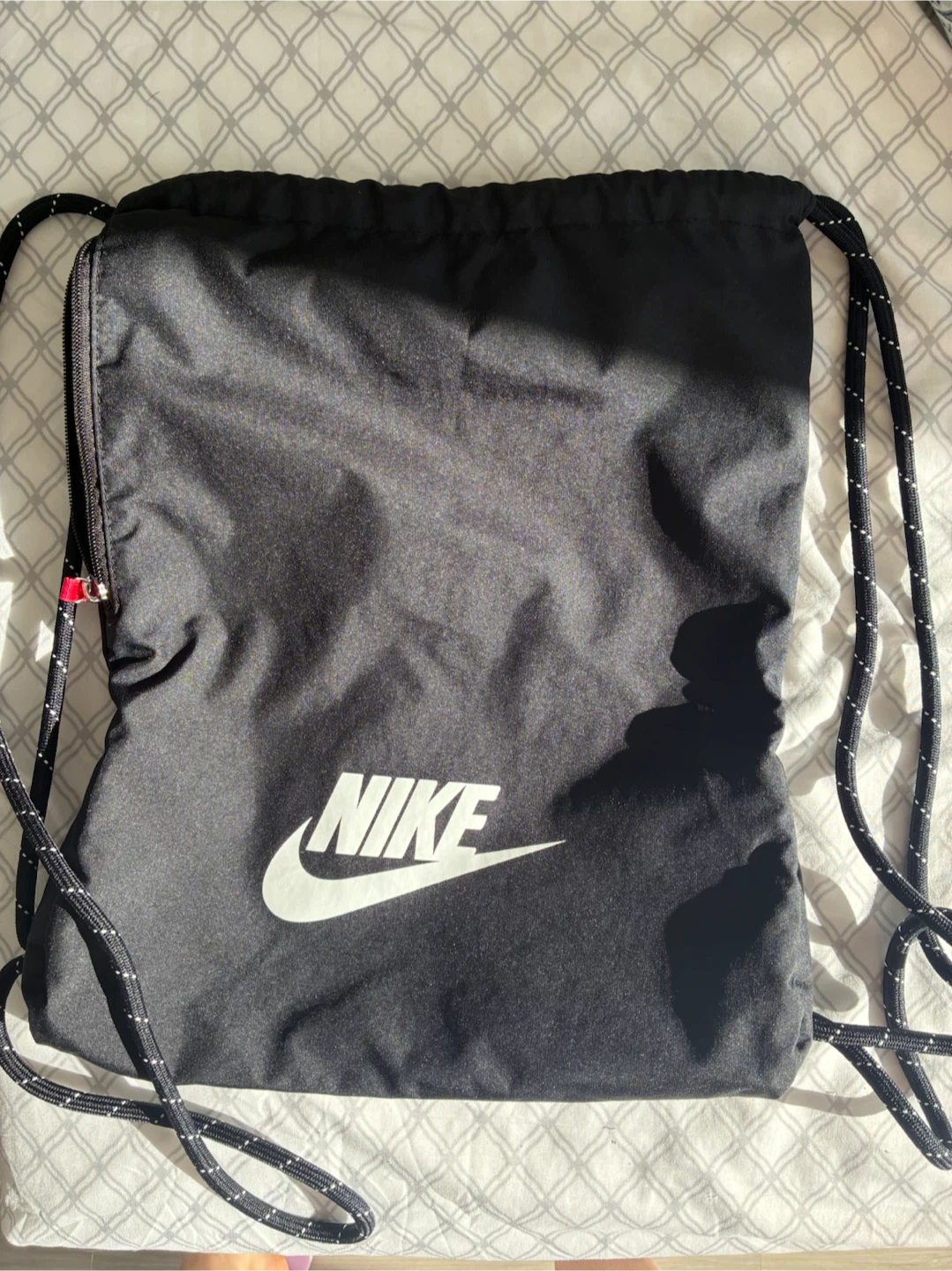 Nike Black Drawstring Gym Bag