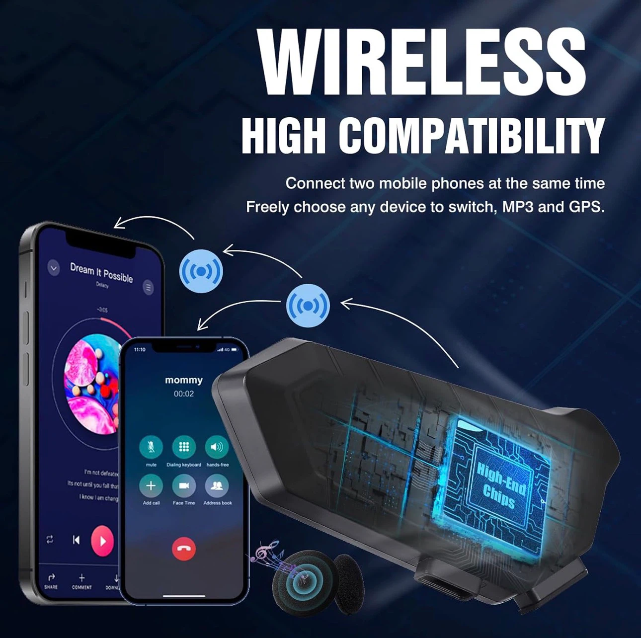 FEYA Y10 Motorcycle Helmet Bluetooth Headset - photo 2