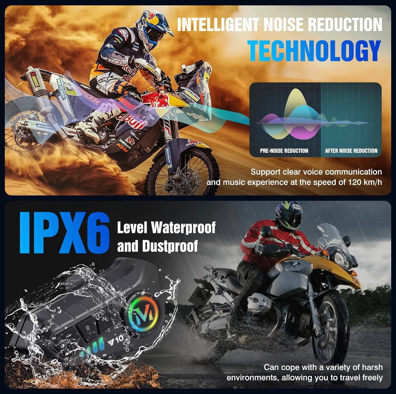 FEYA Y10 Motorcycle Helmet Bluetooth Headset - photo 5