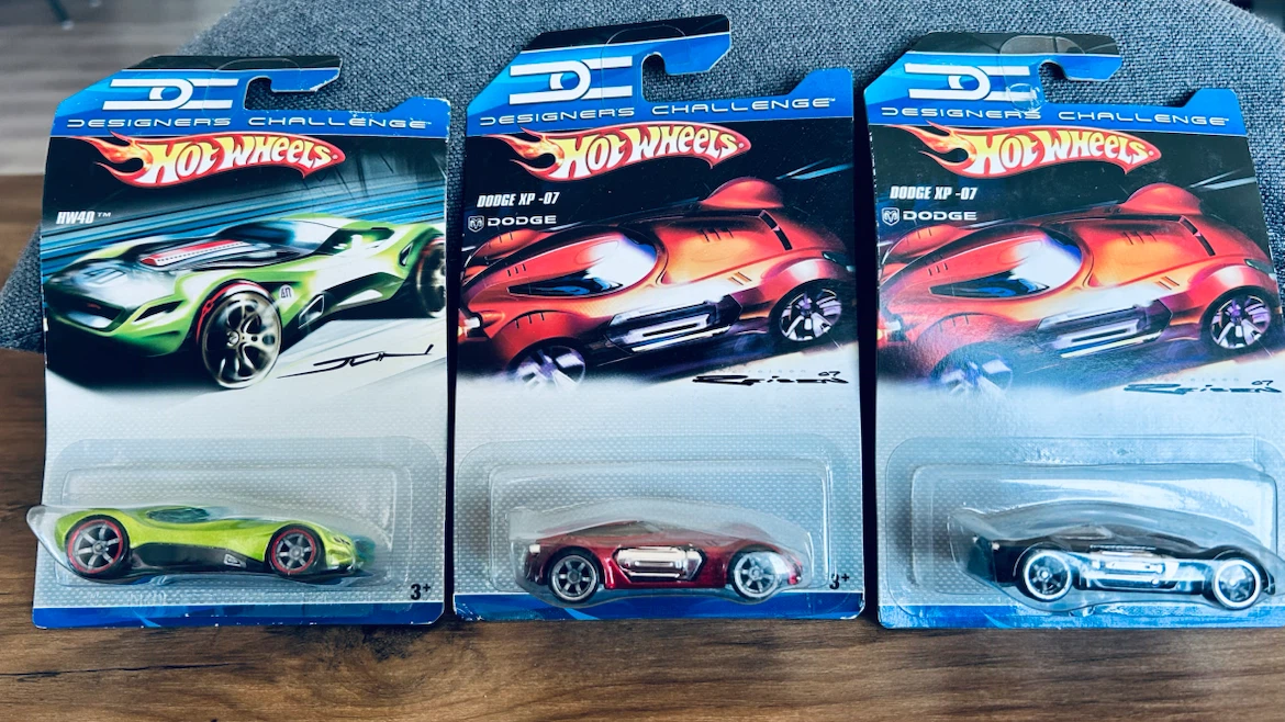2008 Hot Wheels Designer’s Challenge – 3 Collectible Cars