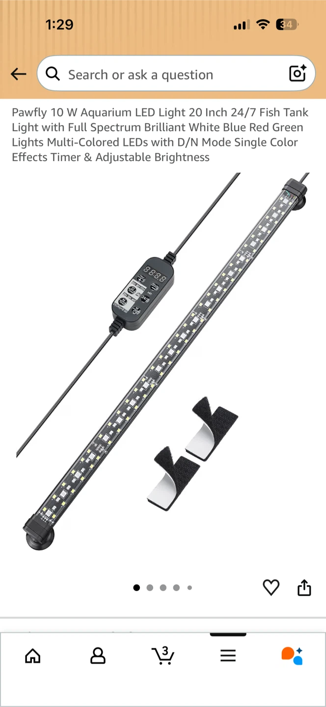 Pawfly 10W Aquarium LED Light 20 inch - photo 2