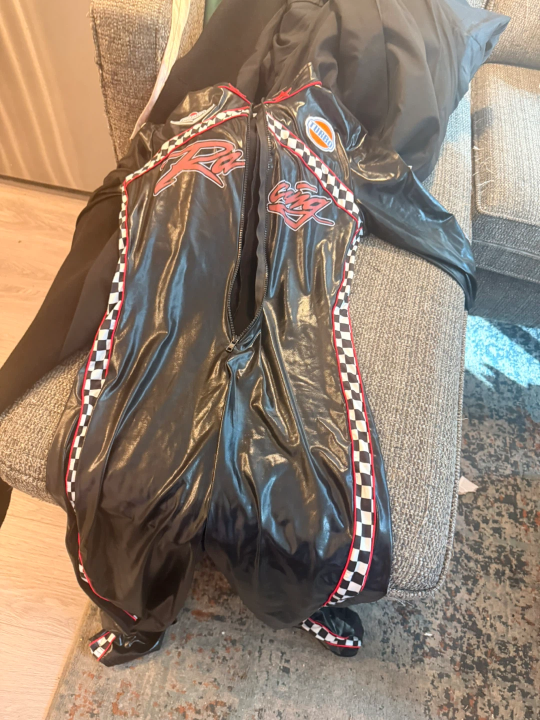 Black Racecar driver halloween Jumpsuit - photo 2