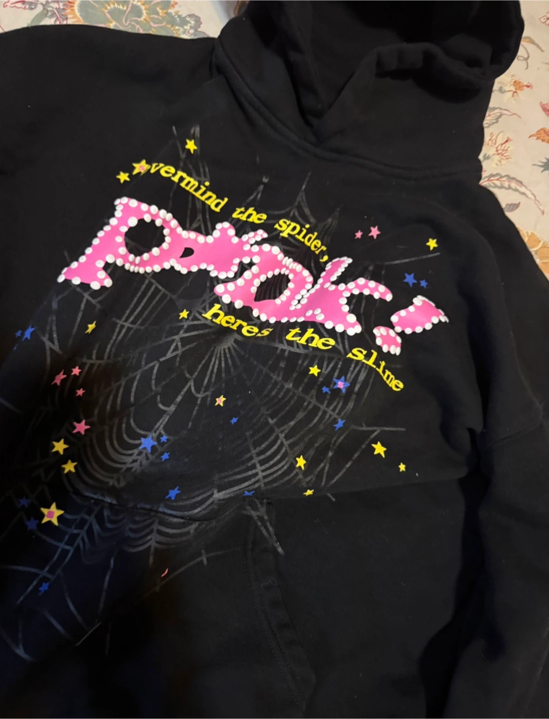 Spider Hoodie Black