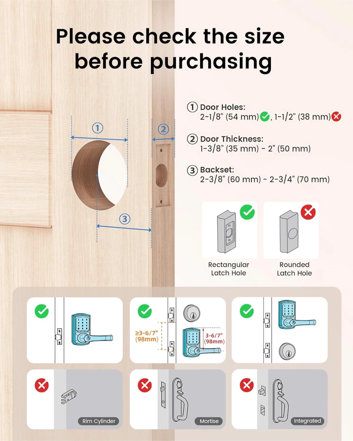 Hidalife Keyless Entry Smart Door Lock - photo 4