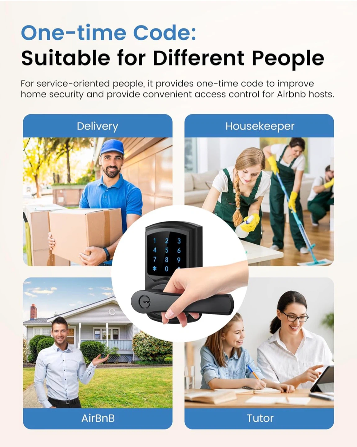 Hidalife Keyless Entry Smart Door Lock - photo 5