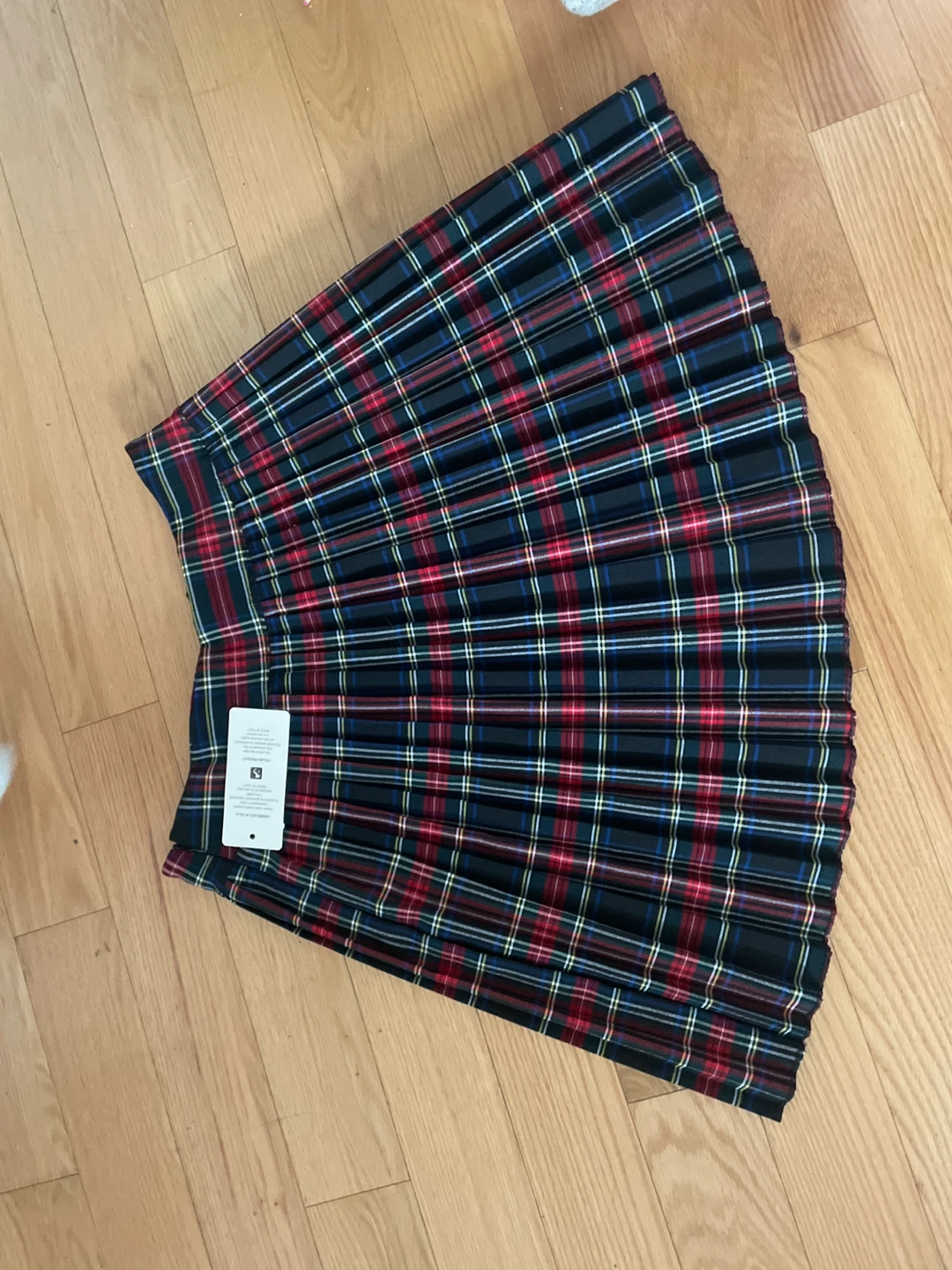 Tartan Pleated Mini Skirt - photo 2