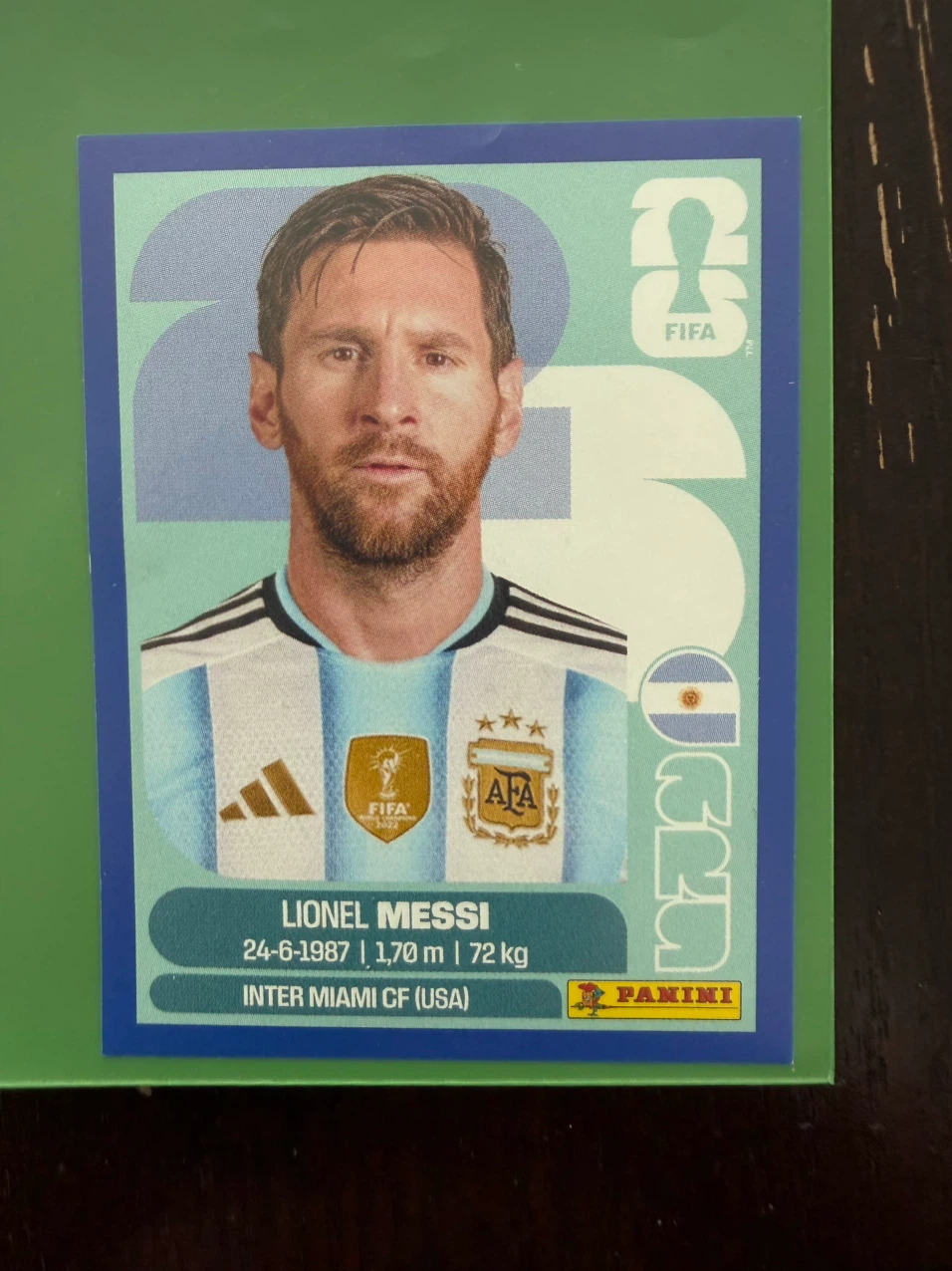 Lionel Messi Panini FIFA World Cup 2026 Sticker