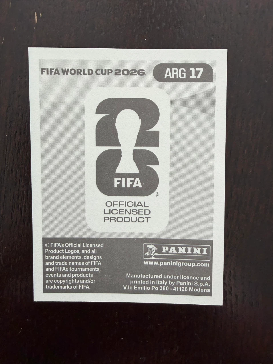 Lionel Messi Panini FIFA World Cup 2026 Sticker - photo 2