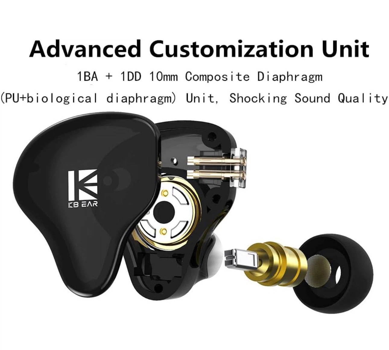 KBEAR KS2 In-Ear Monitor Headphones - photo 2