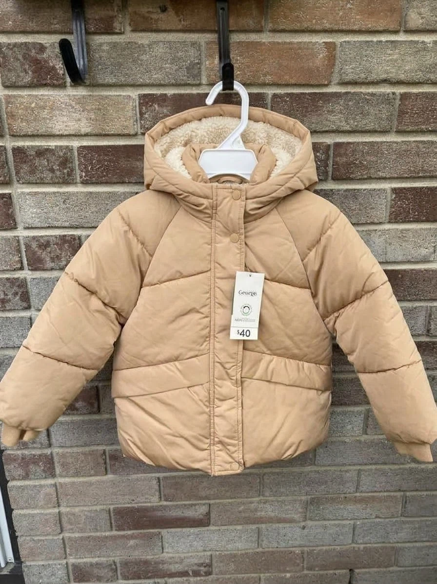 George Kids Puffer Jacket Tan size 3 years