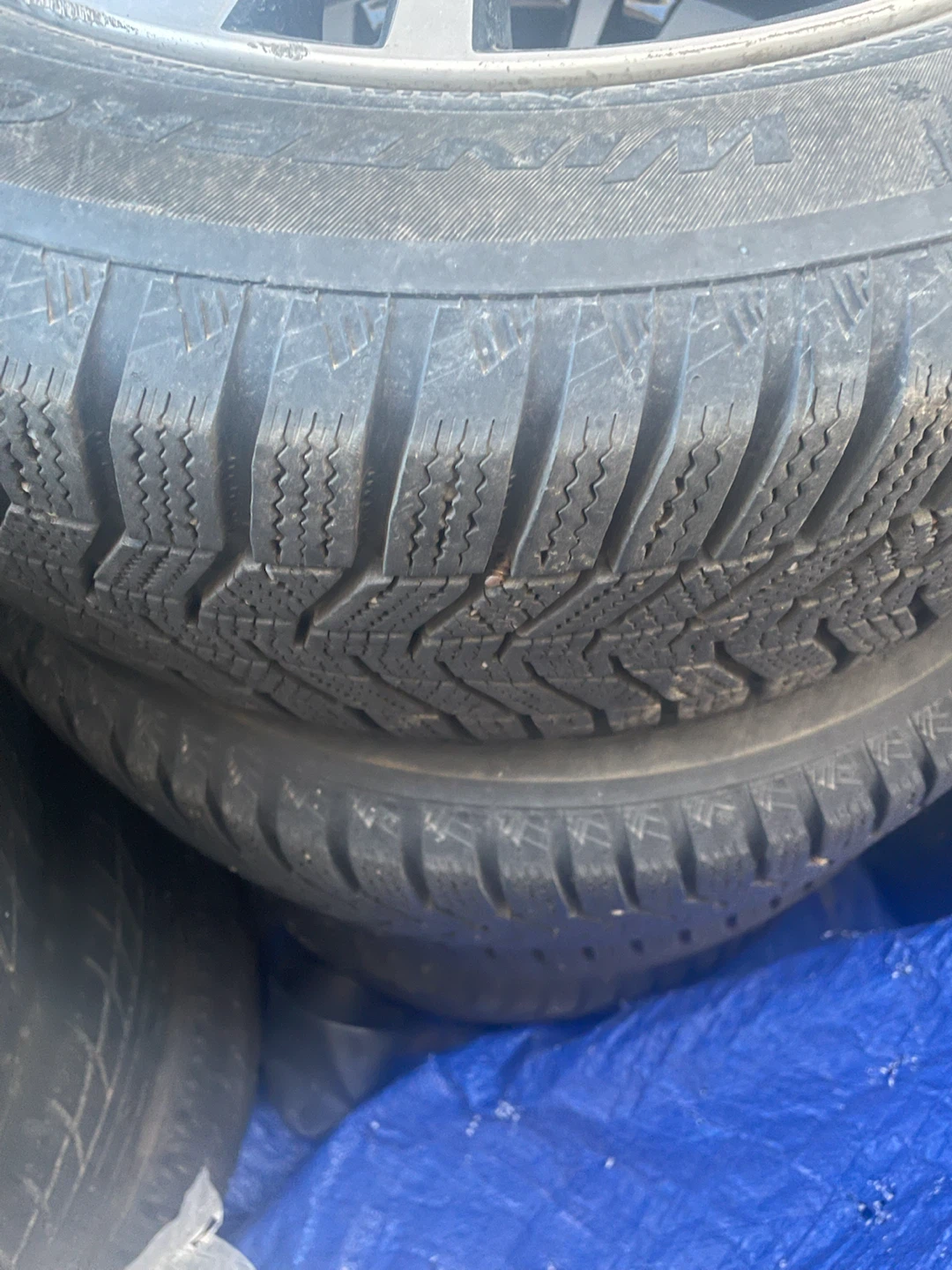 Set of 4 Continental WinterContact Tires and Nissan Rims - photo 3