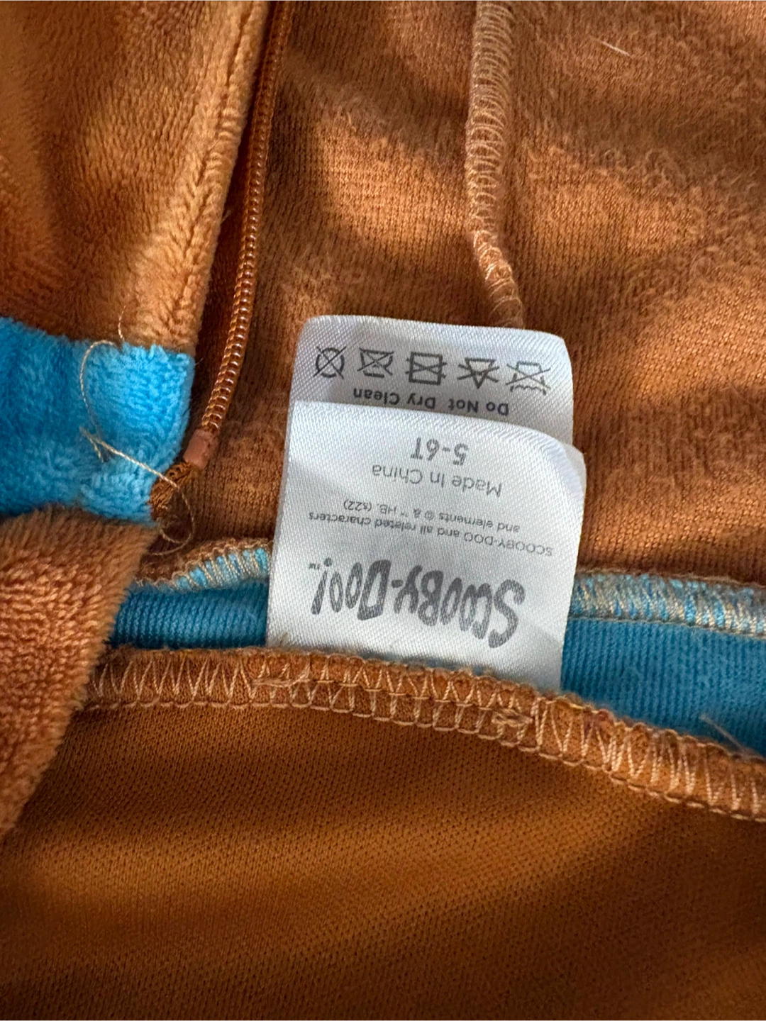 Scooby-Doo Onesie Costume Size 5-6T