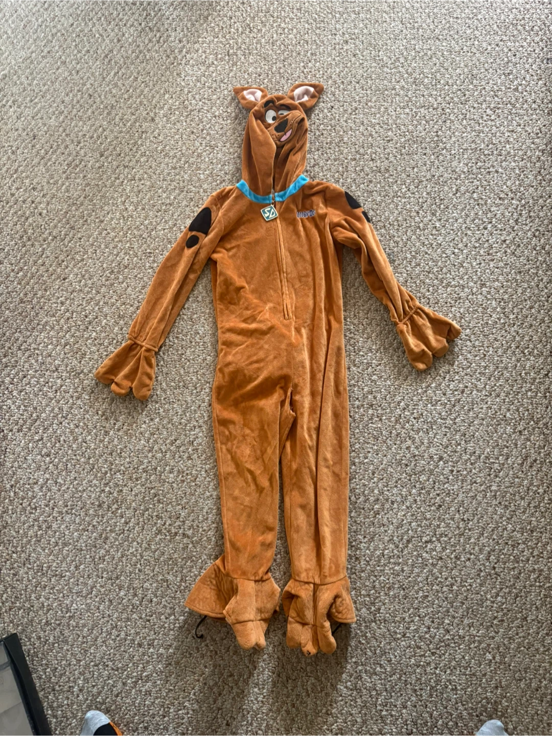 Scooby-Doo Onesie Costume Size 5-6T - photo 3