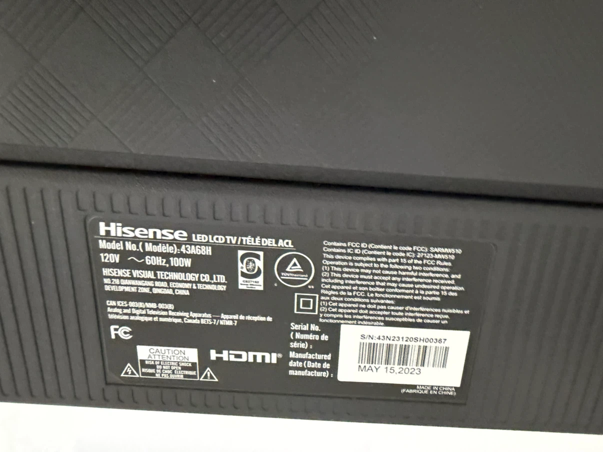 Hisense 43 inch A68H Smart TV - photo 4