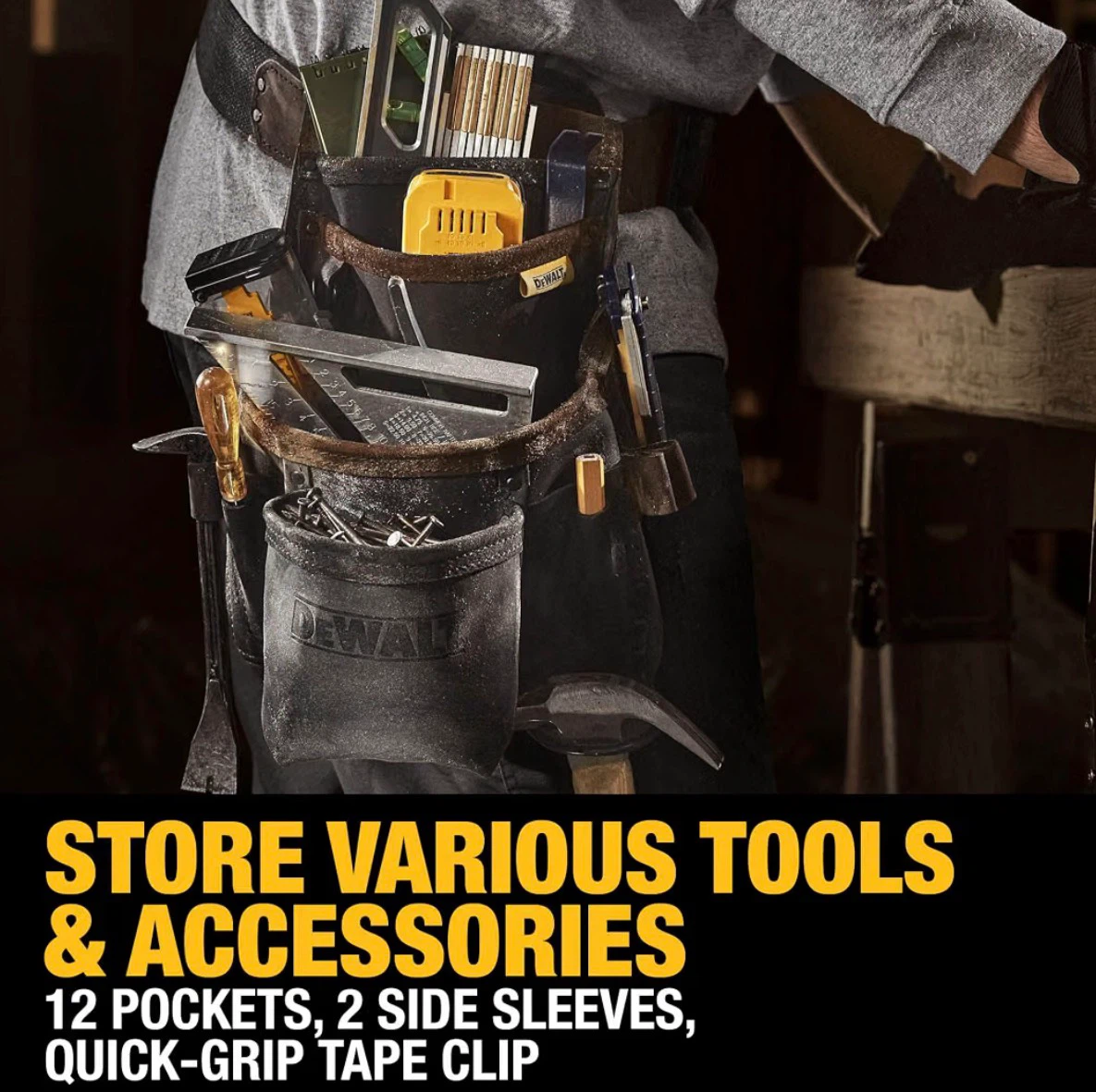 DeWalt Leather Tool Pouch and Belt - photo 4