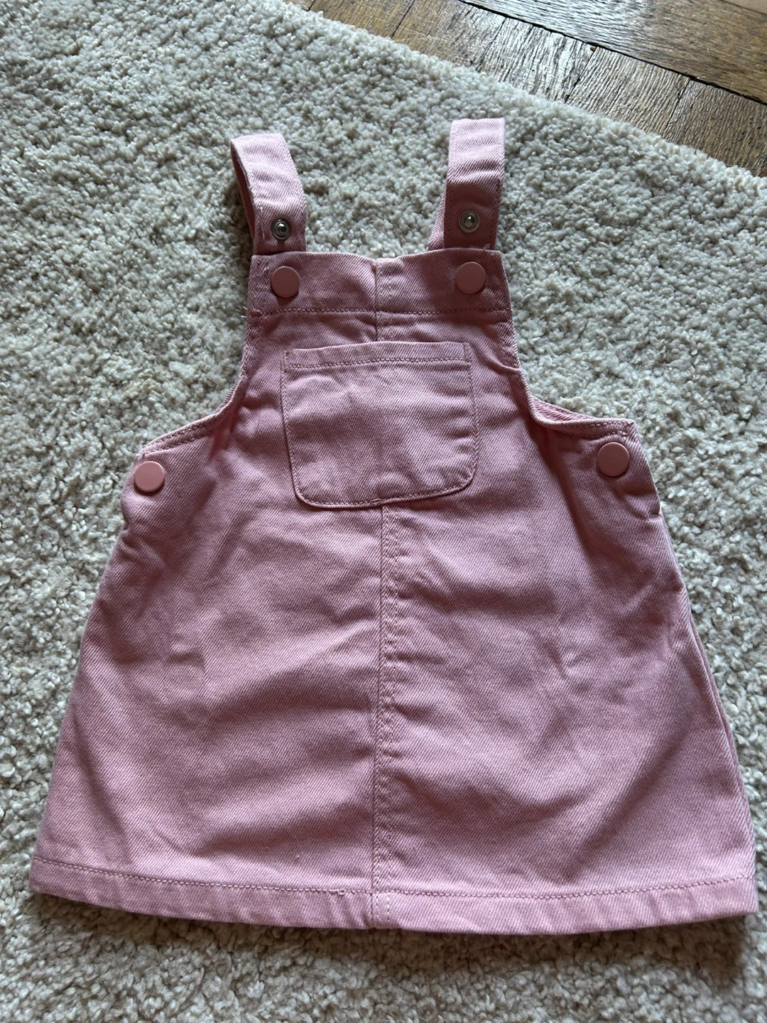 Primark Baby Pink Denim Overall Dress