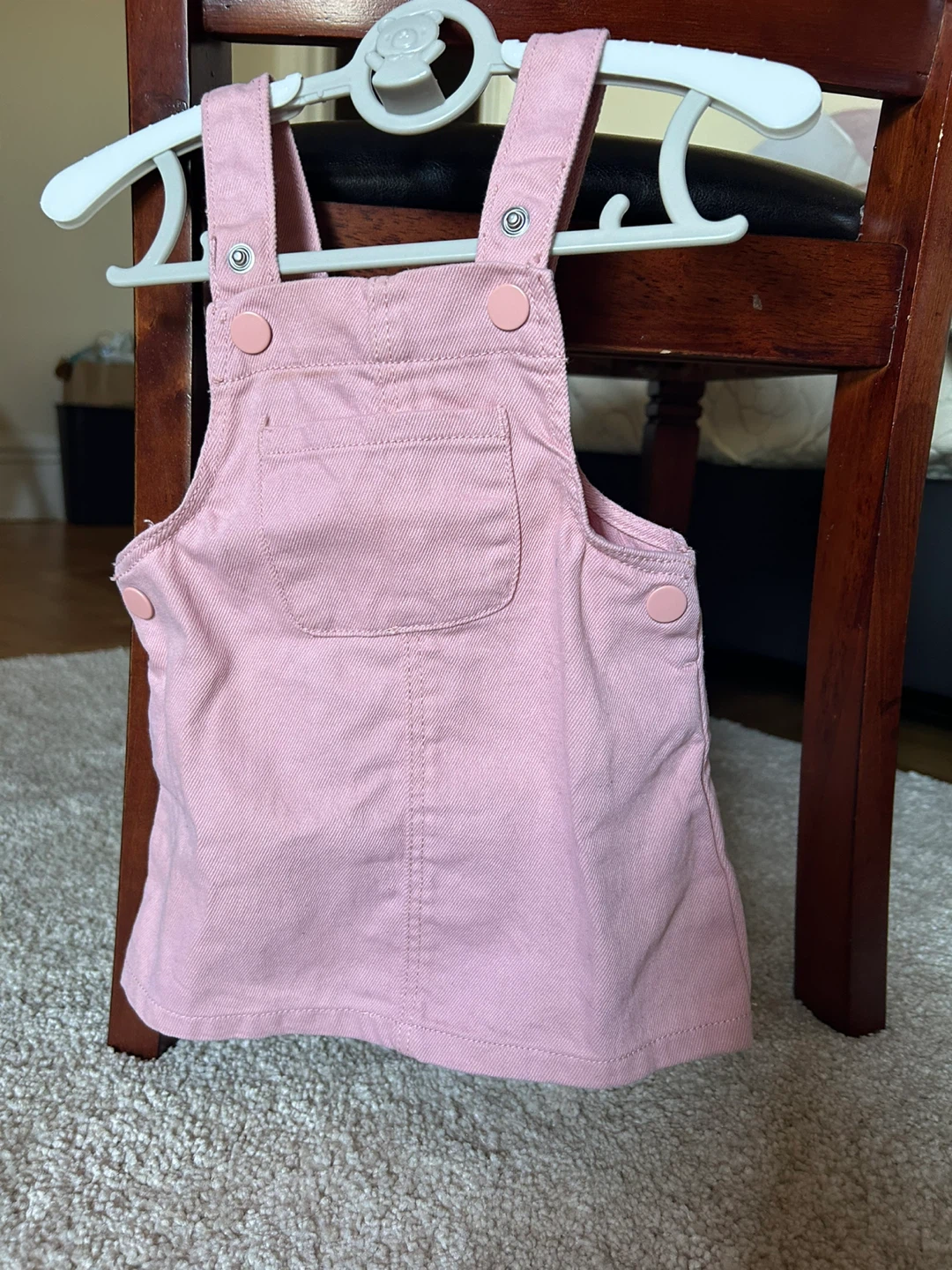 Primark Baby Pink Denim Overall Dress - photo 3