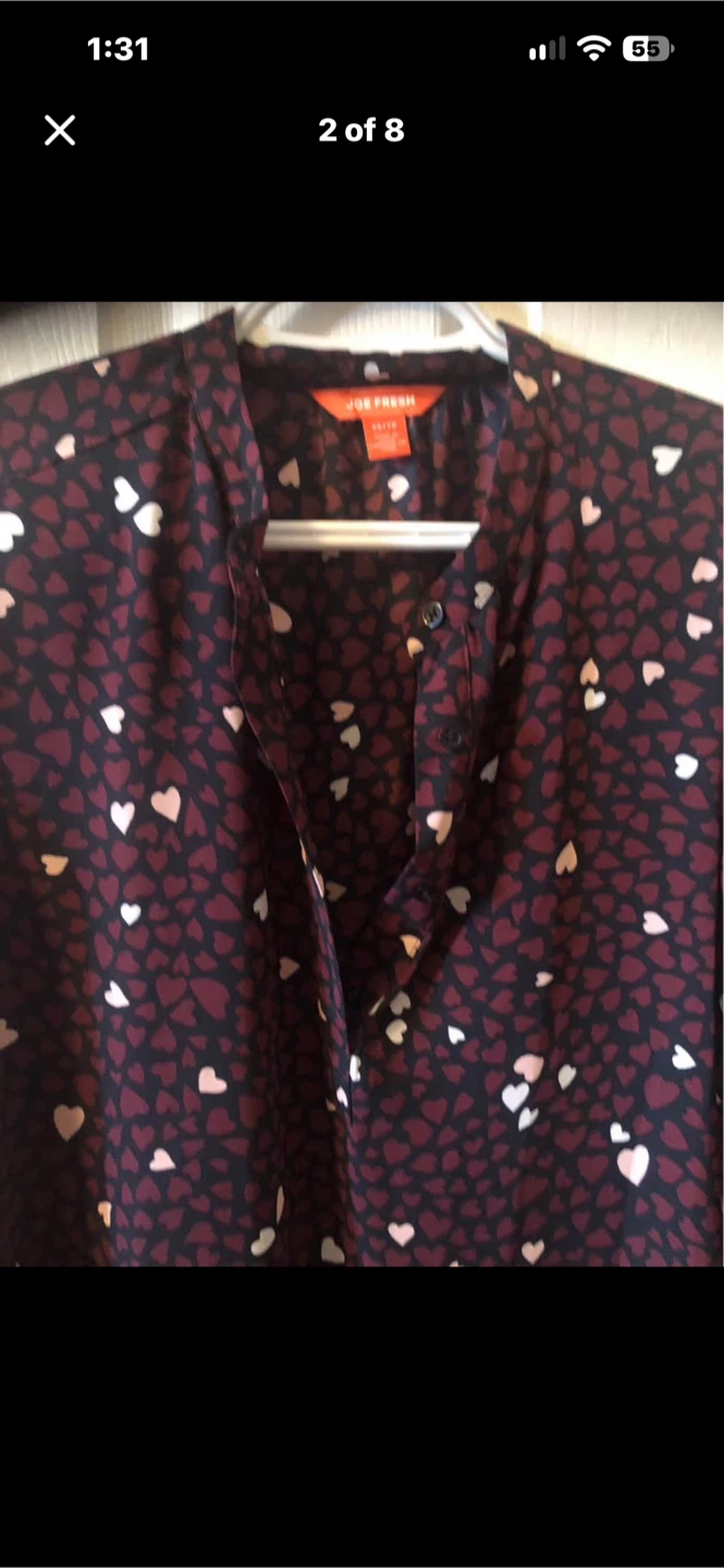 Cute dress/top with hearts pattern, size XS - photo 5