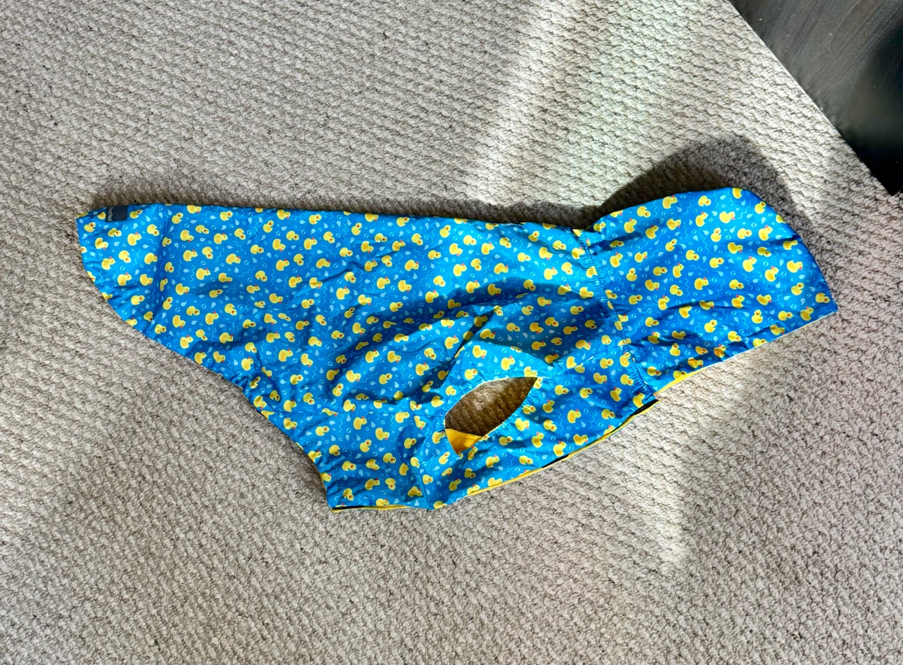 FuzzYard Duck Print Dog Raincoat