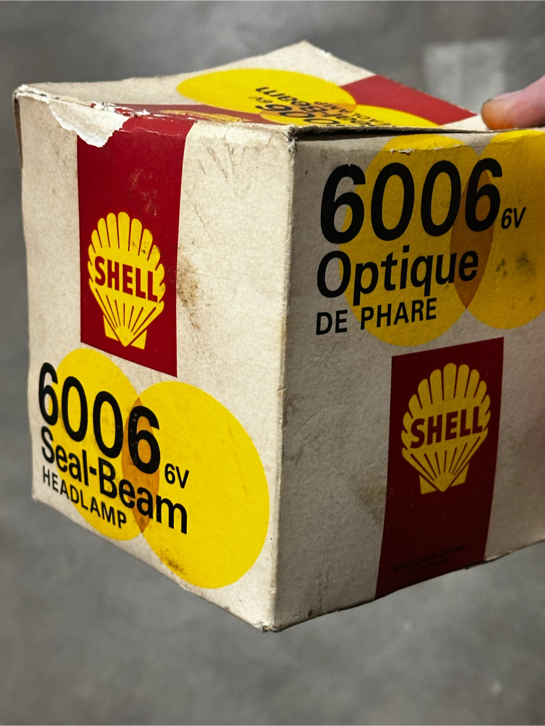 Vintage Shell 6006 6V Headlamp (With Box