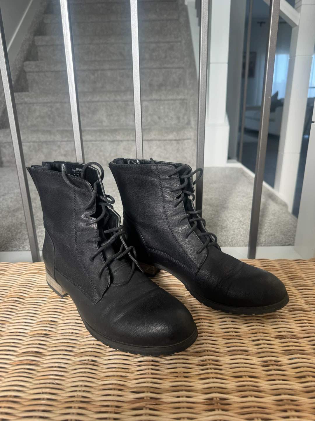 Call It Spring Black Lace-Up Boots - photo 2
