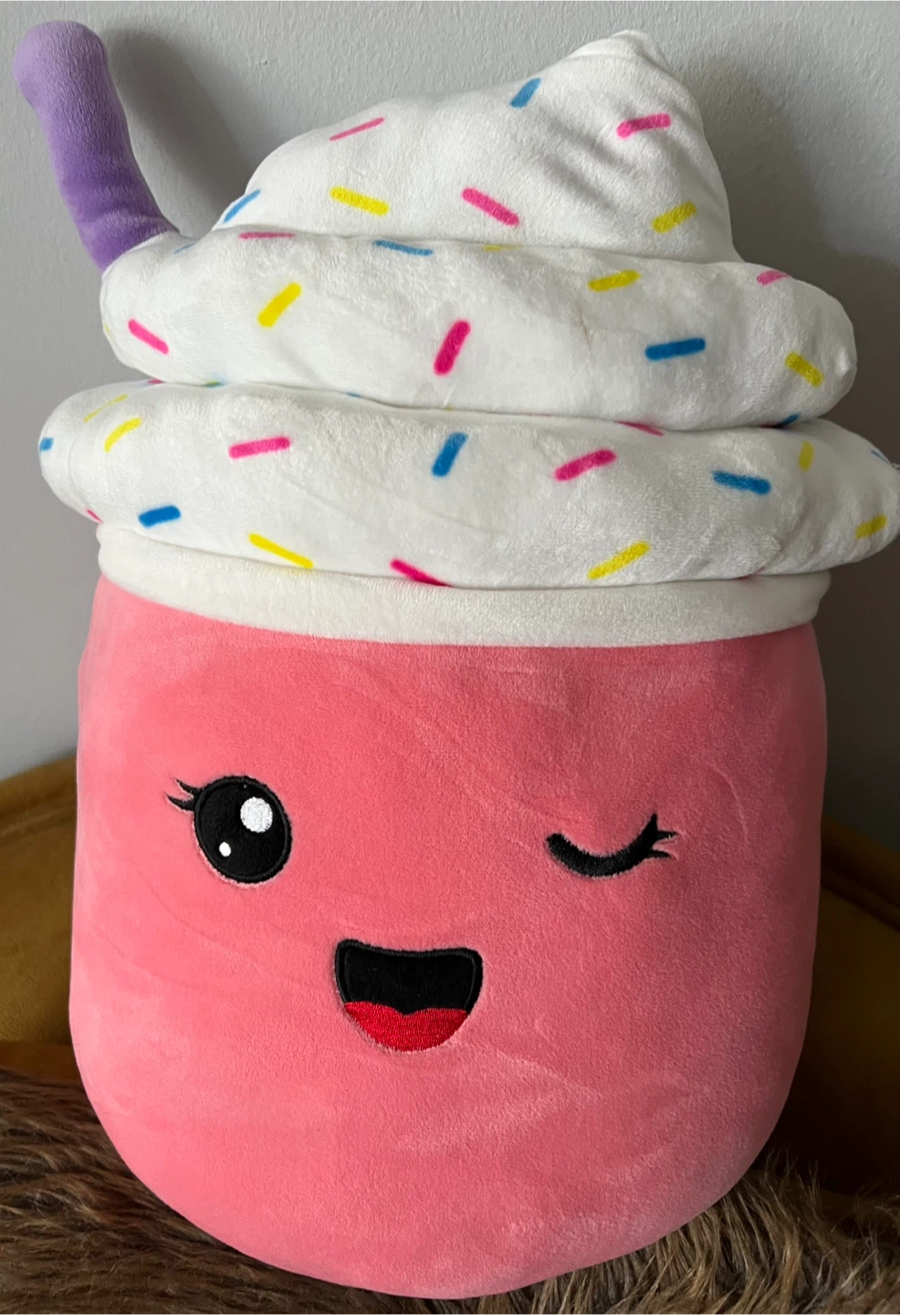 Squishmallow milkshake plushie