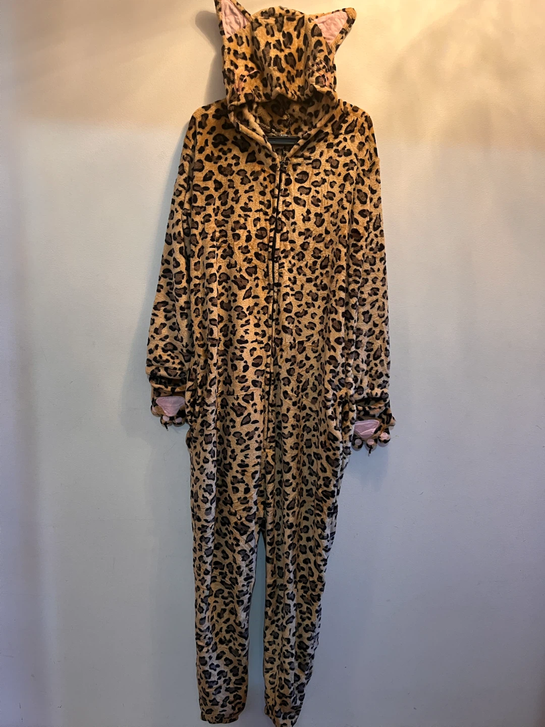 NEW Leopard Print Animal Onesie Costume Size XL - photo 2