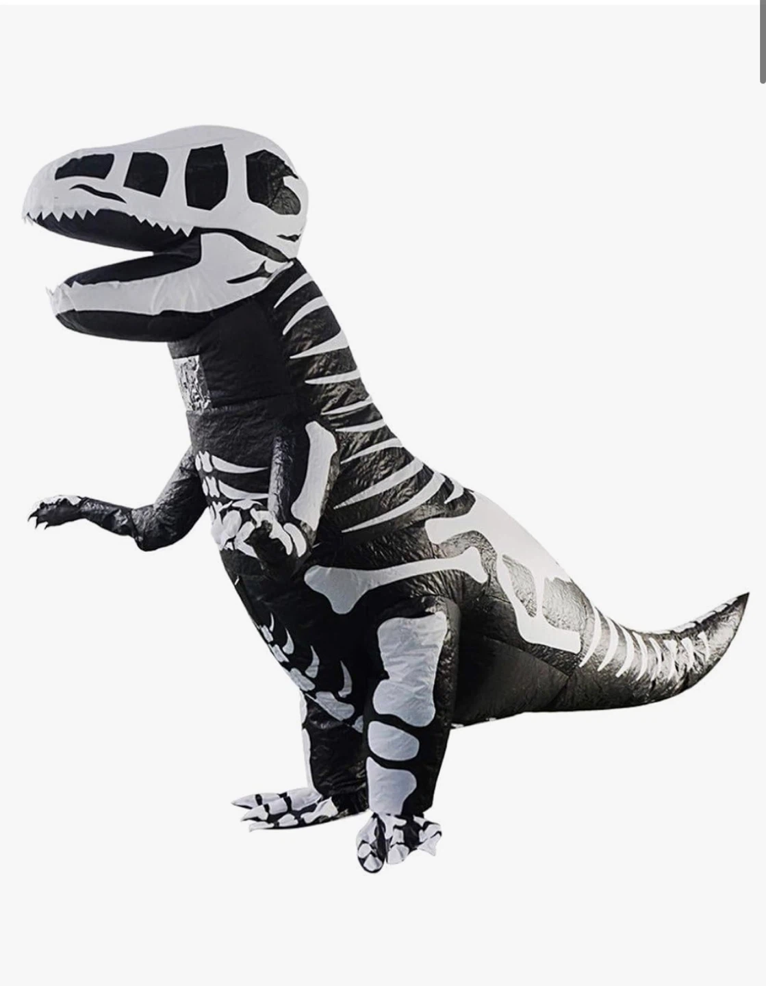 🎃 Adult/ teen Inflatable Skeleton Dinosaur Costume 🎃 - photo 2