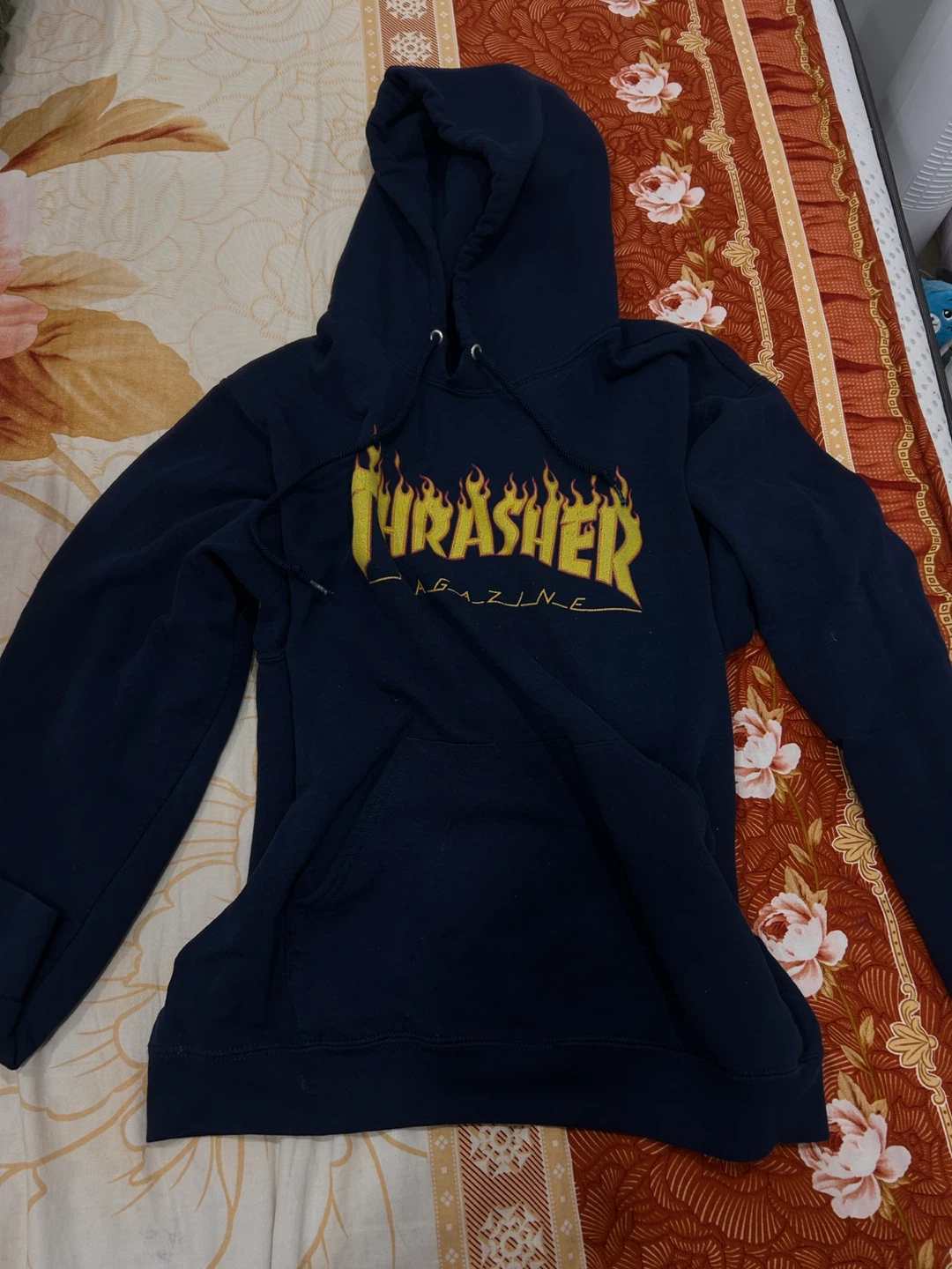 Thrasher Magazine Navy Blue Hoodie