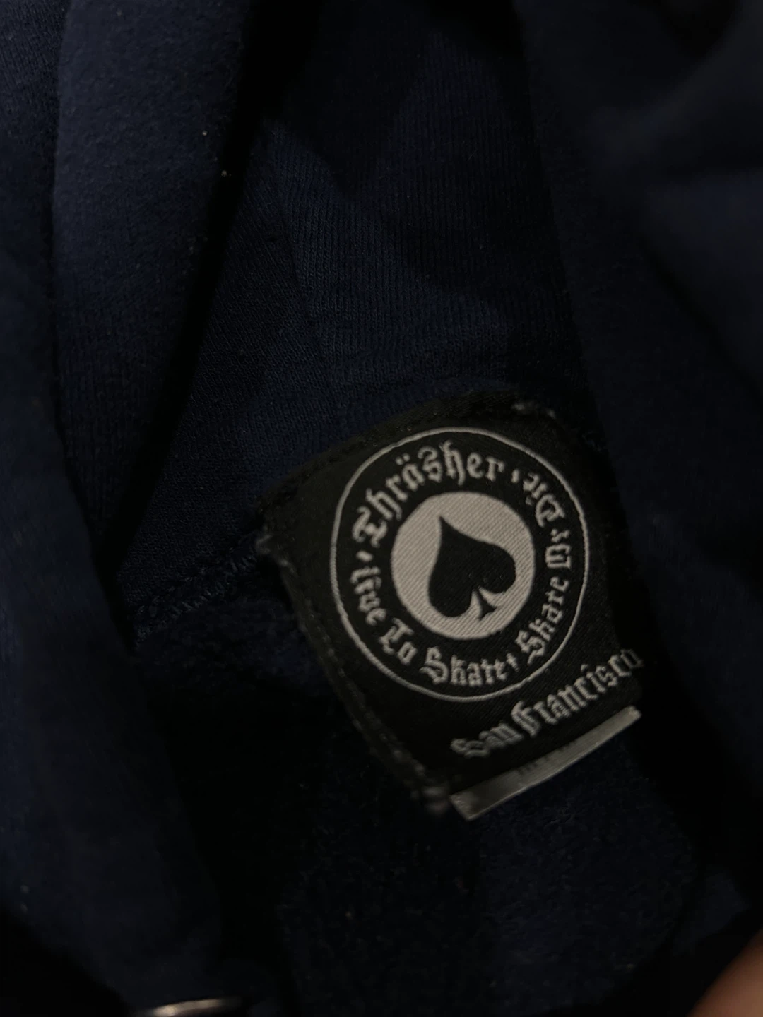 Thrasher Magazine Navy Blue Hoodie - photo 2