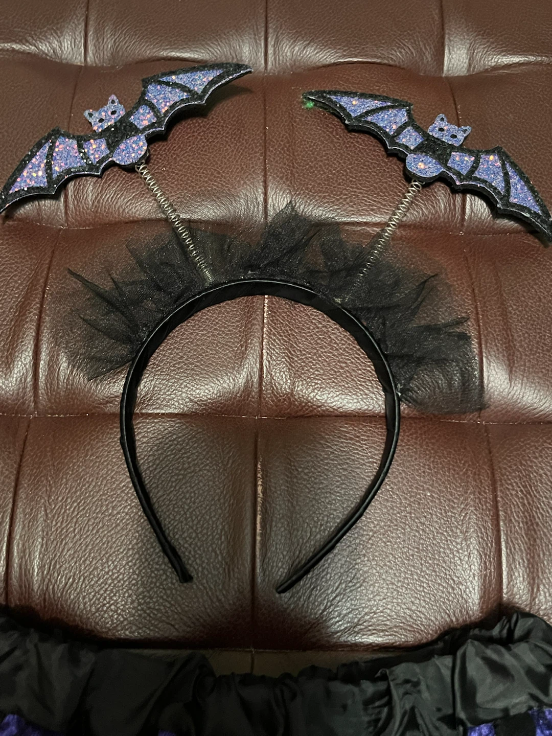 NEW Purple Halloween Bat Kids Costume Set - photo 2
