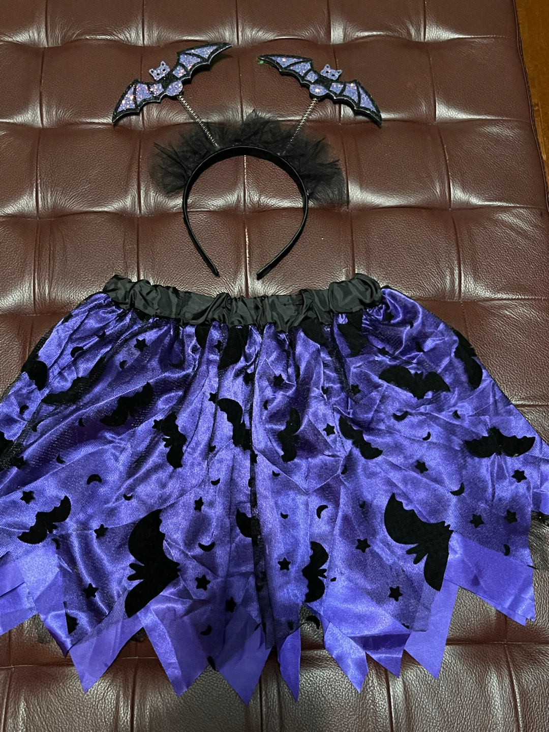 NEW Purple Halloween Bat Kids Costume Set - photo 4