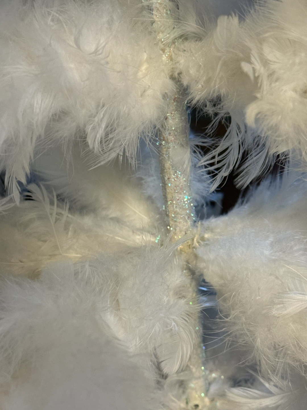 White feather Christmas tree - photo 3
