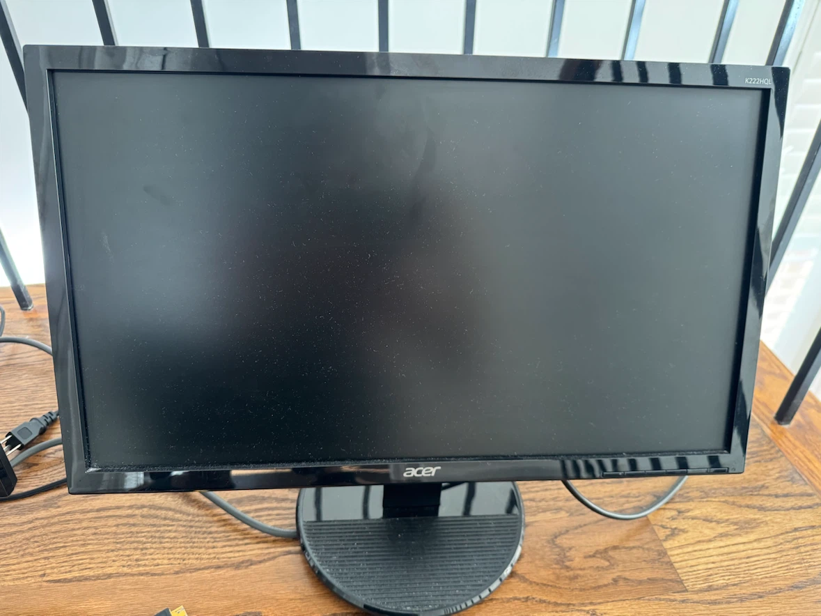 Two Acer K222HQL 22 inch LED Monitors