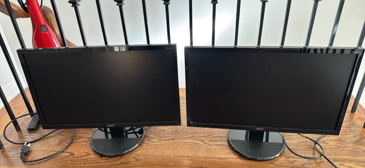 Two Acer K222HQL 22 inch LED Monitors - photo 4