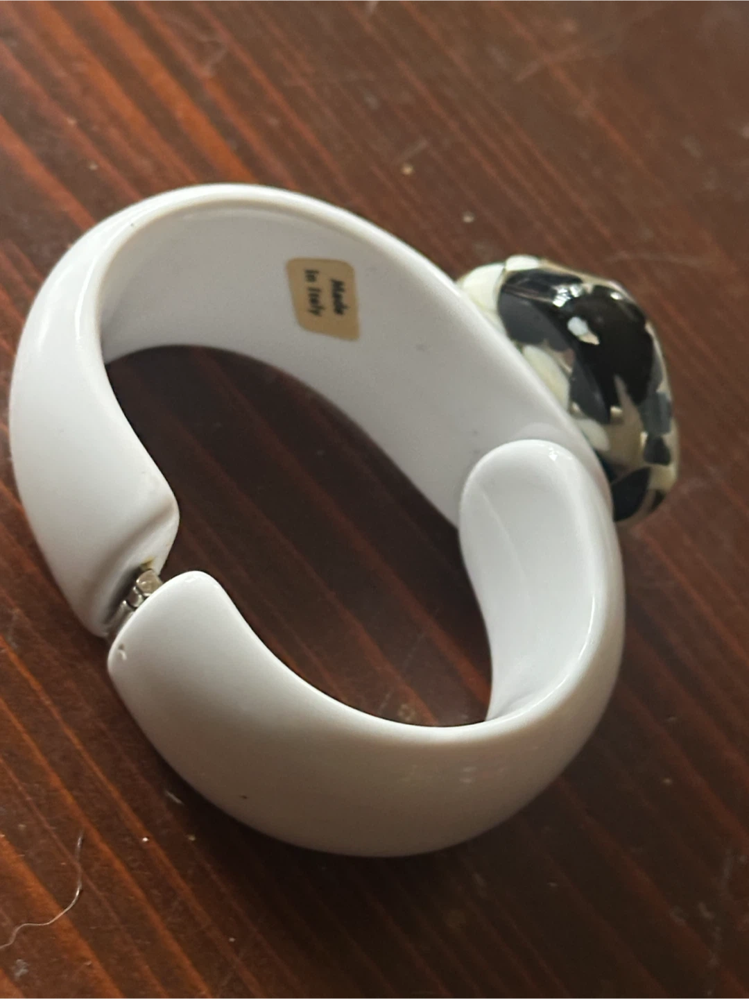 Angela Caputi Vintage Italian Resin Cuff Bracelet - photo 3