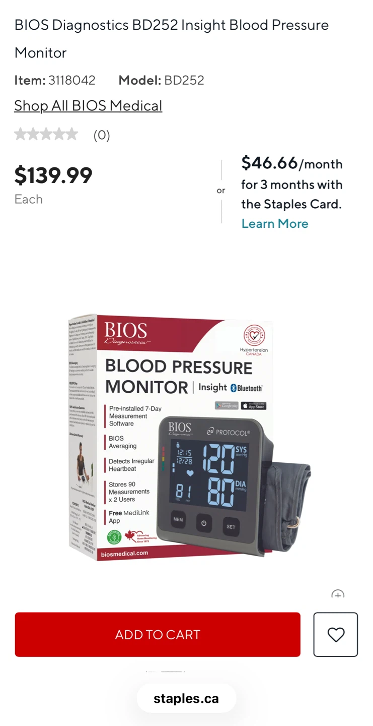 BIOS Blood Pressure Monitor and Braun Thermometer - photo 4