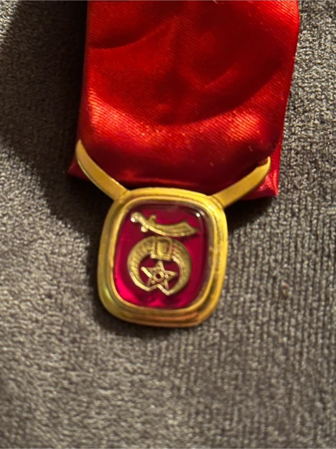 Shriners Masonic Fraternal Clip-On Bow Tie
