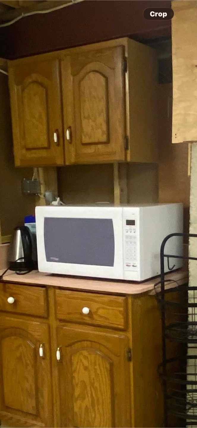 White Whirlpool Microwave