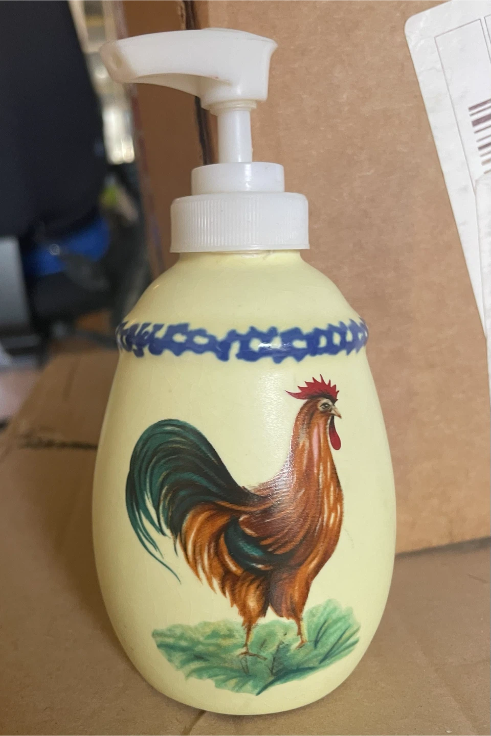 Ceramic Rooster Soap Dispenser