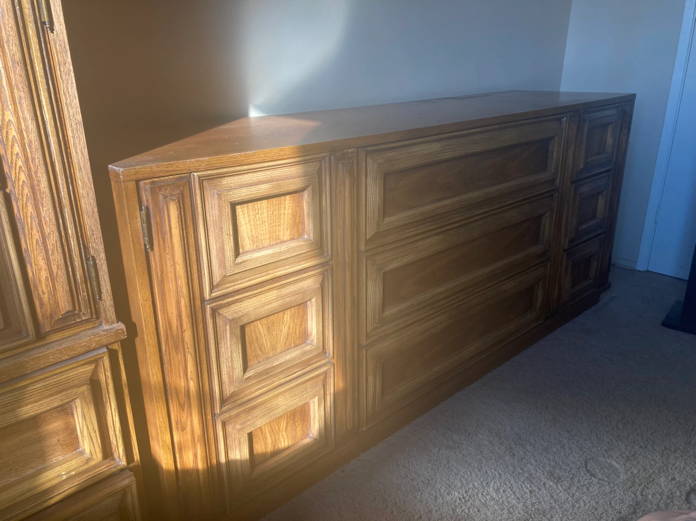 Large Wooden Bedroom Dresser