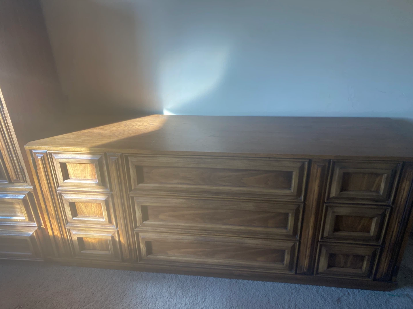 Large Wooden Bedroom Dresser - photo 2